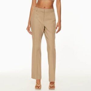 Aritzia Babaton Program Pants Gold Camel Beige Women's Pantsuit Trousers